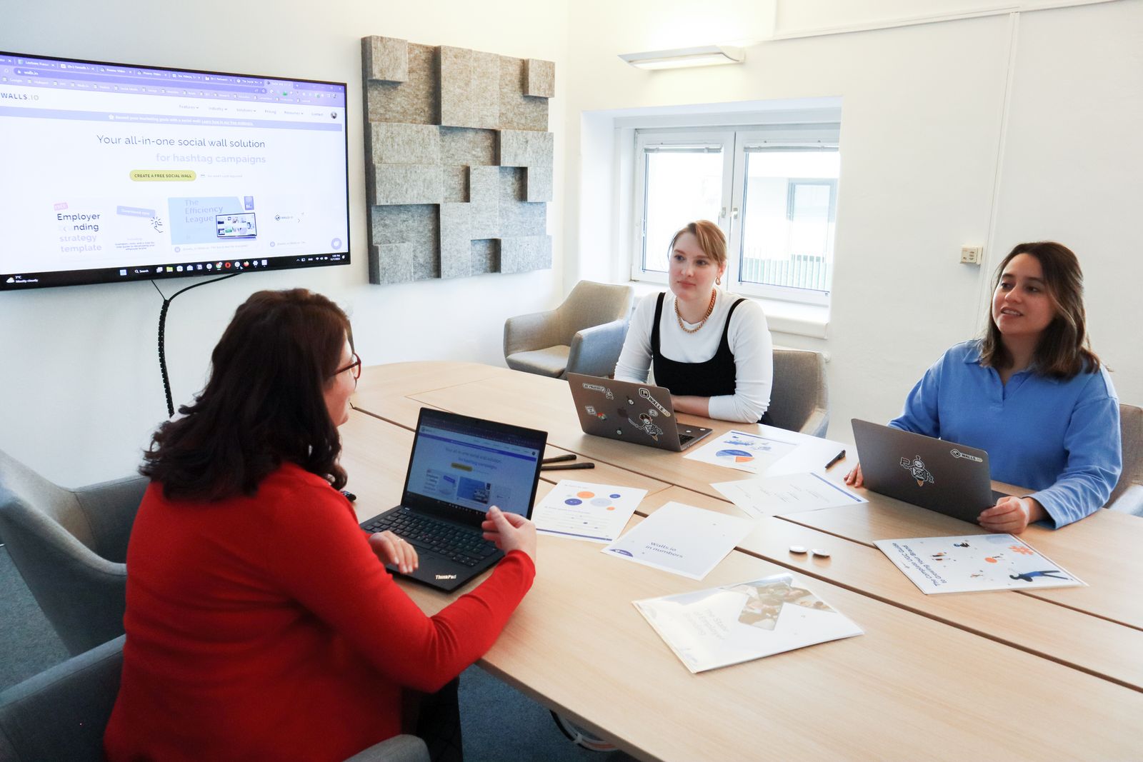 Marketing team planning an SEO strategy